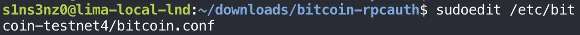 sudoedit /etc/bitcoin-testnet4/bitcoin.conf